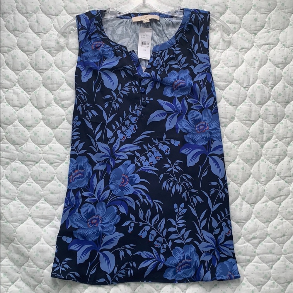 Loft Floral Tank/Blouse - NWT - XS